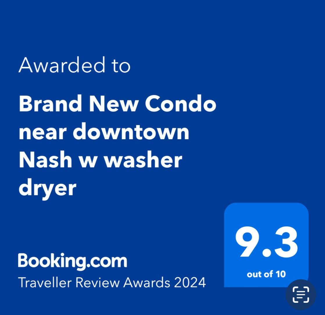 Brand New Condo Near Downtown Nash W Washer Dryer Nashville Exterior photo